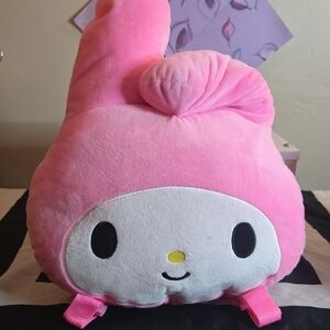 Hello Kitty Pink Plush Backpack